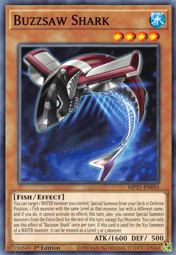 Buzzsaw Shark (21055) (MP21) - YuGiOh Single