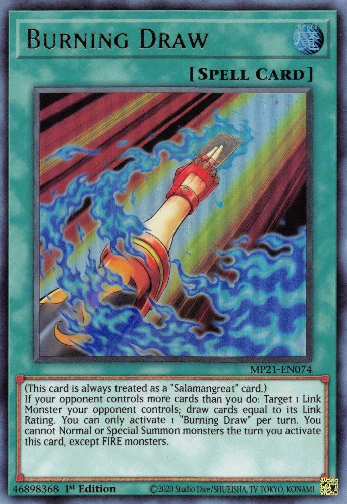 Burning Draw (21074) (MP21) - YuGiOh Single
