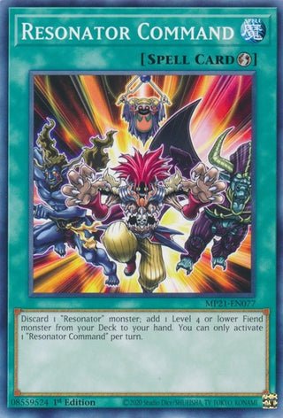 Resonator Command (21077) (MP21) - YuGiOh Single