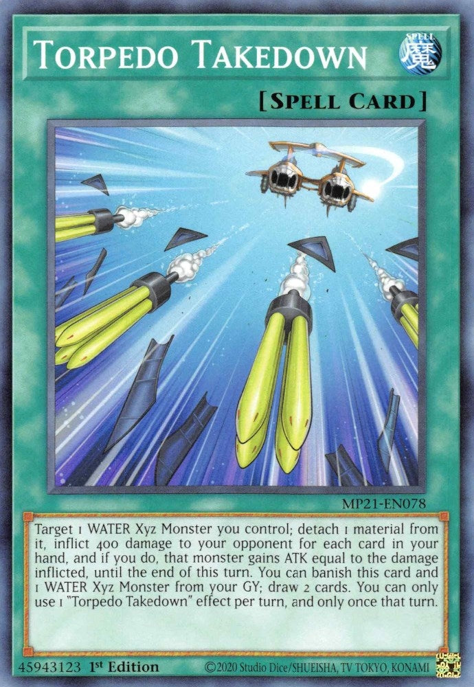 Torpedo Takedown (21078) (MP21) - YuGiOh Single