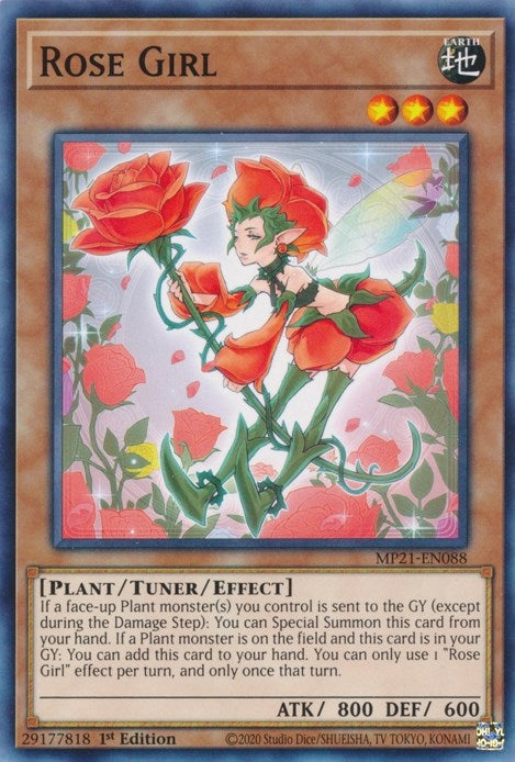 Rose Girl (21088) (MP21) - YuGiOh Single