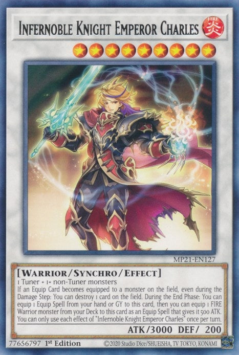 Infernoble Knight Emperor Charles (21127) (MP21) - YuGiOh Single