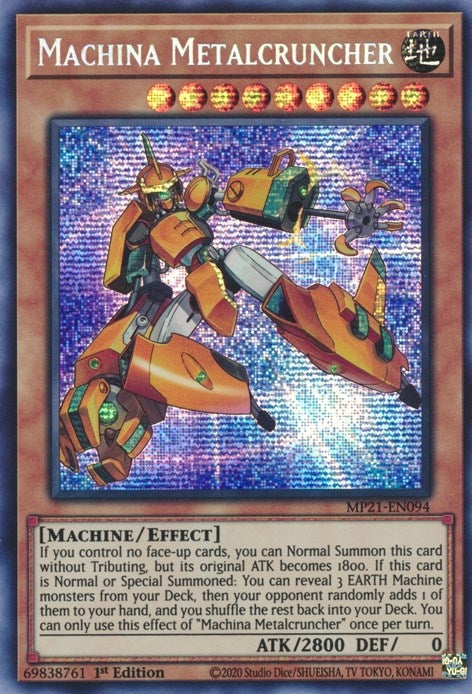 Machina Metalcruncher (21094) (MP21) - YuGiOh Single