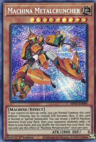 Machina Metalcruncher (21094) (MP21) - YuGiOh Single