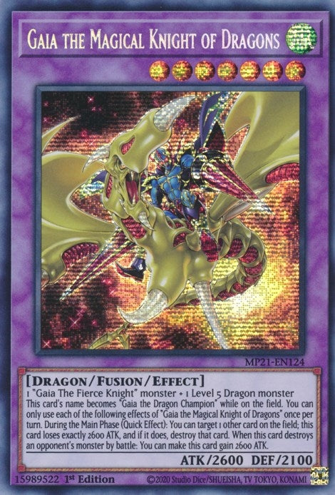 Gaia the Magical Knight of Dragons (21124) (MP21) - YuGiOh Single