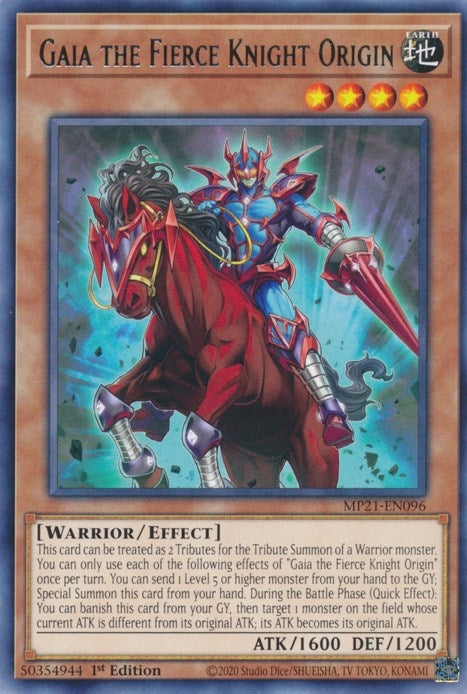 Gaia the Fierce Knight Origin (21096) (MP21) - YuGiOh Single