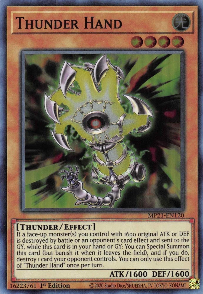Thunder Hand (21120) (MP21) - YuGiOh Single