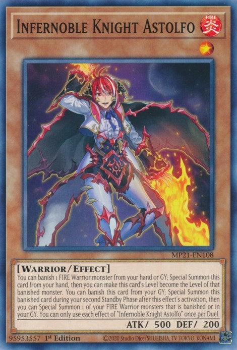 Infernoble Knight Astolfo (21108) (MP21) - YuGiOh Single