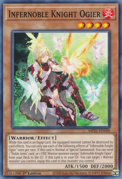 Infernoble Knight Ogier (21109) (MP21) - YuGiOh Single