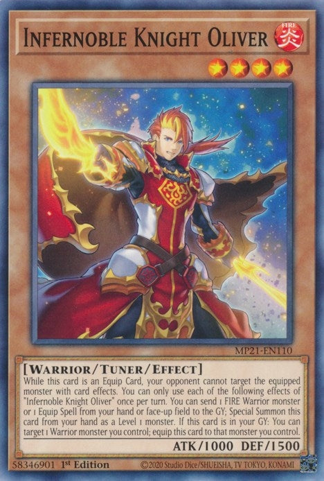 Infernoble Knight Oliver (21110) (MP21) - YuGiOh Single