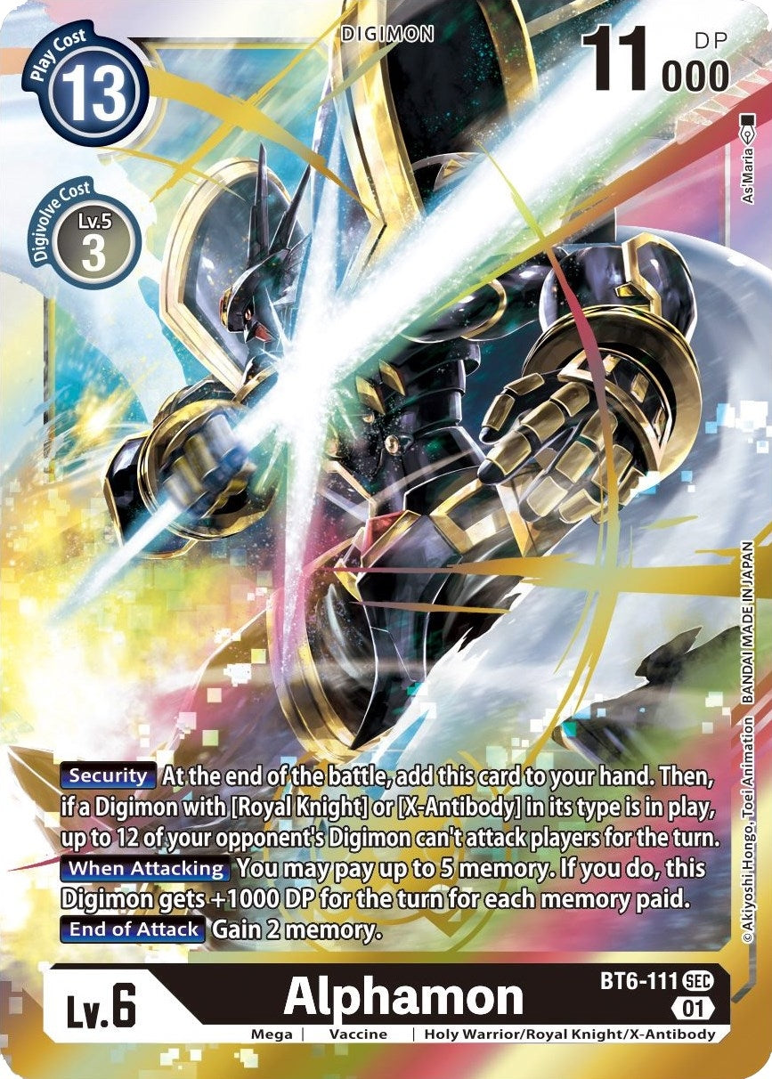 Alphamon (6111) [BT06] - Digimon Card Game Single