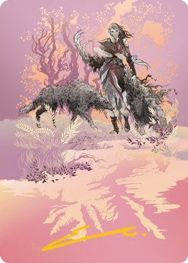 Arlinn the Pack’s Hope Art Card (03/81) (Gold-Stamped Signature) (3) [ASMID] - MTG Single