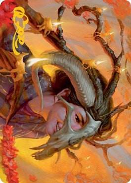 Hedgewitch’s Mask Art Card (Gold-Stamped Signature) (17) [ASMID] - MTG Single