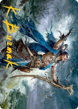 Lier Disciple of the Drowned Art Card (Gold-Stamped Signature) (25) [ASMID] - MTG Single