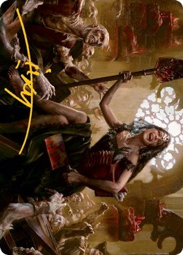 Gisa Glorious Resurrector Art Card (Gold-Stamped Signature) (35) [ASMID] - MTG Single