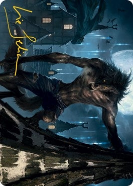 Stalking Predator Art Card (Gold-Stamped Signature) (40) [ASMID] - MTG Single
