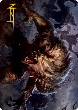 Village Reavers Art Card (Gold-Stamped Signature) (45) [ASMID] - MTG Single