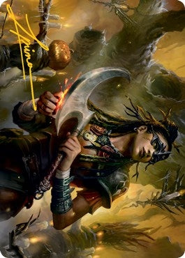 Harvesttide Sentry Art Card (Gold-Stamped Signature) (47) [ASMID] - MTG Single
