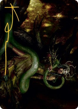 Saryth the Viper’s Fang Art Card (Gold-Stamped Signature) (53) [ASMID] - MTG Single