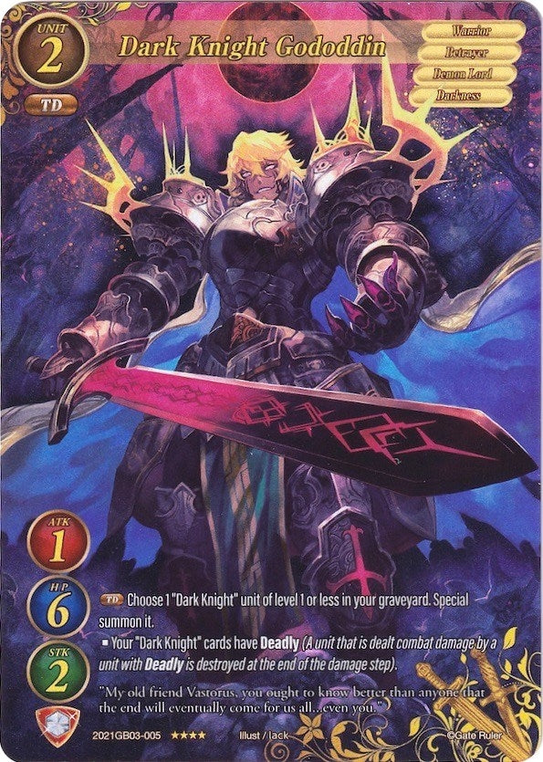 Dark Knight Gododdin (Full Art) (2021) [GB03] - Gate Ruler Single