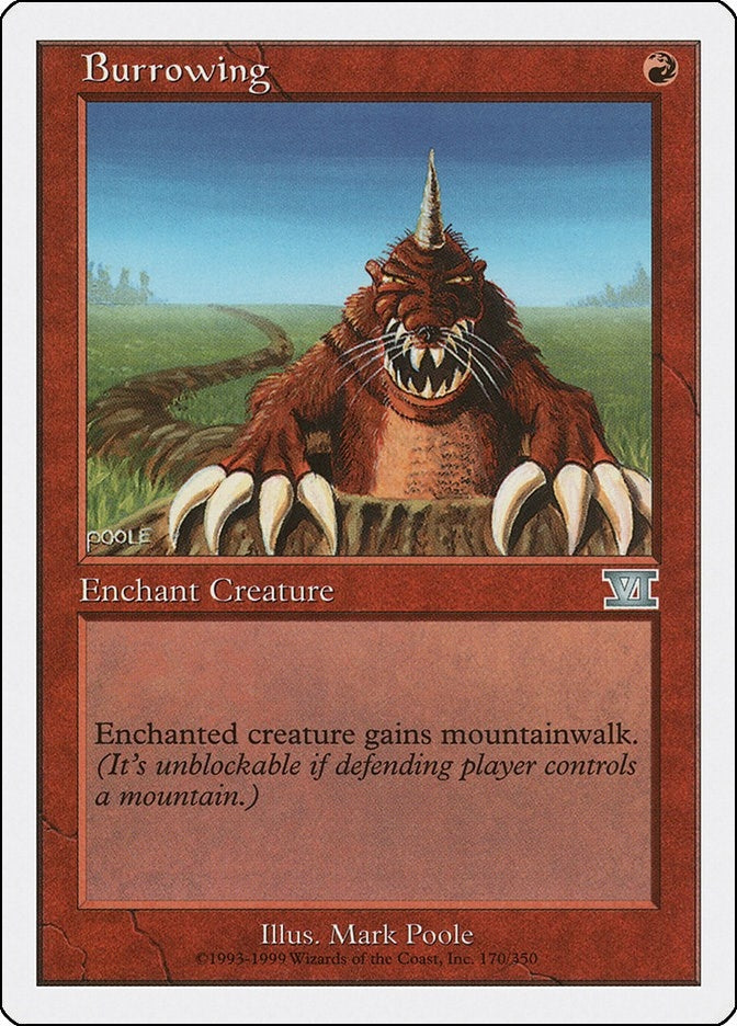 Burrowing (170) [6ED] - MTG Single