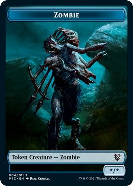 Zombie (004) // Zombie (005) Double-sided Token (0) [MIC] - MTG Single
