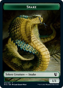 Snake (011) // Spirit (002) Double-sided Token (0) [MIC] - MTG Single