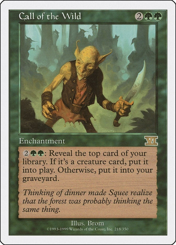 Call of the Wild (218) [6ED] - MTG Single