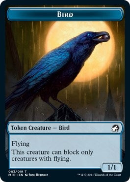Bird Token (0) [MID] - MTG Single