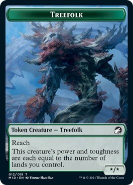 Treefolk Token (0) [MID] - MTG Single