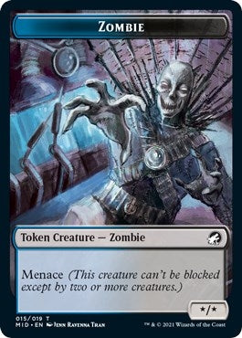 Zombie (015) Token (0) [MID] - MTG Single
