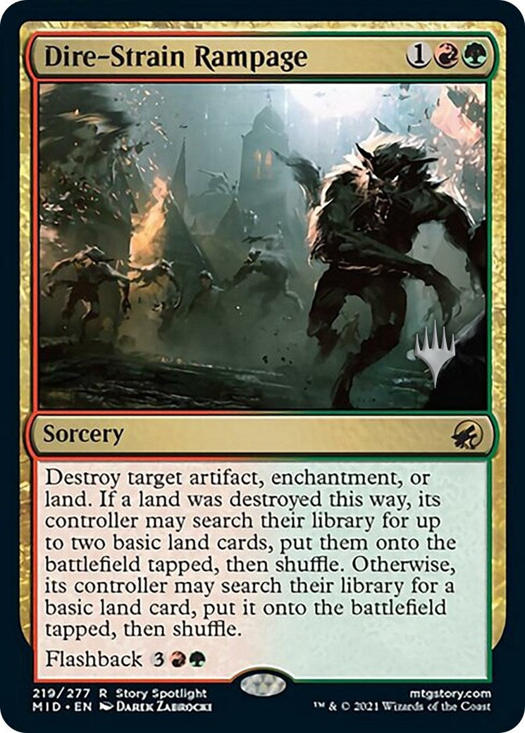 Dire-Strain Rampage (219) [PPMID] - MTG Single