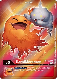 DemiMeramon (Box Topper) (6001) [BT06] - Digimon Card Game Single