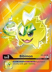 Bibimon (Box Topper) (6003) [BT06] - Digimon Card Game Single