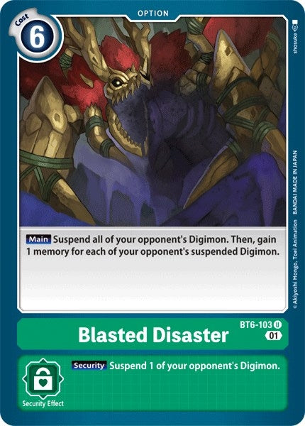 Blasted Disaster (6103) [BT06] - Digimon Card Game Single