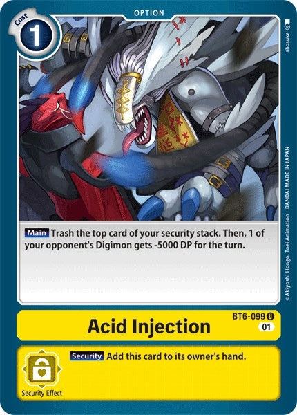Acid Injection (6099) [BT06] - Digimon Card Game Single