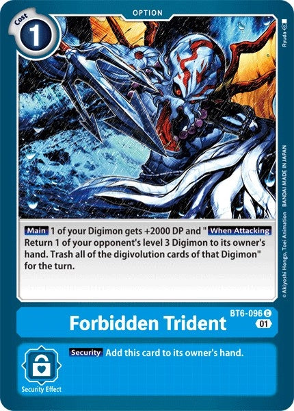 Forbidden Trident (6096) [BT06] - Digimon Card Game Single