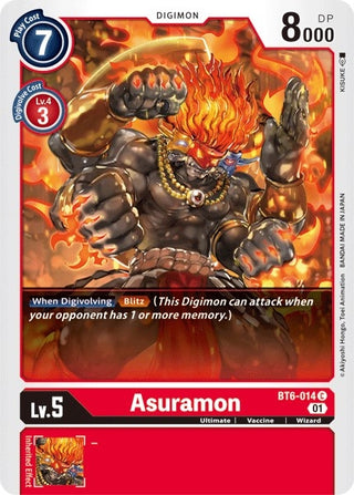 Asuramon (6014) [BT06] - Digimon Card Game Single