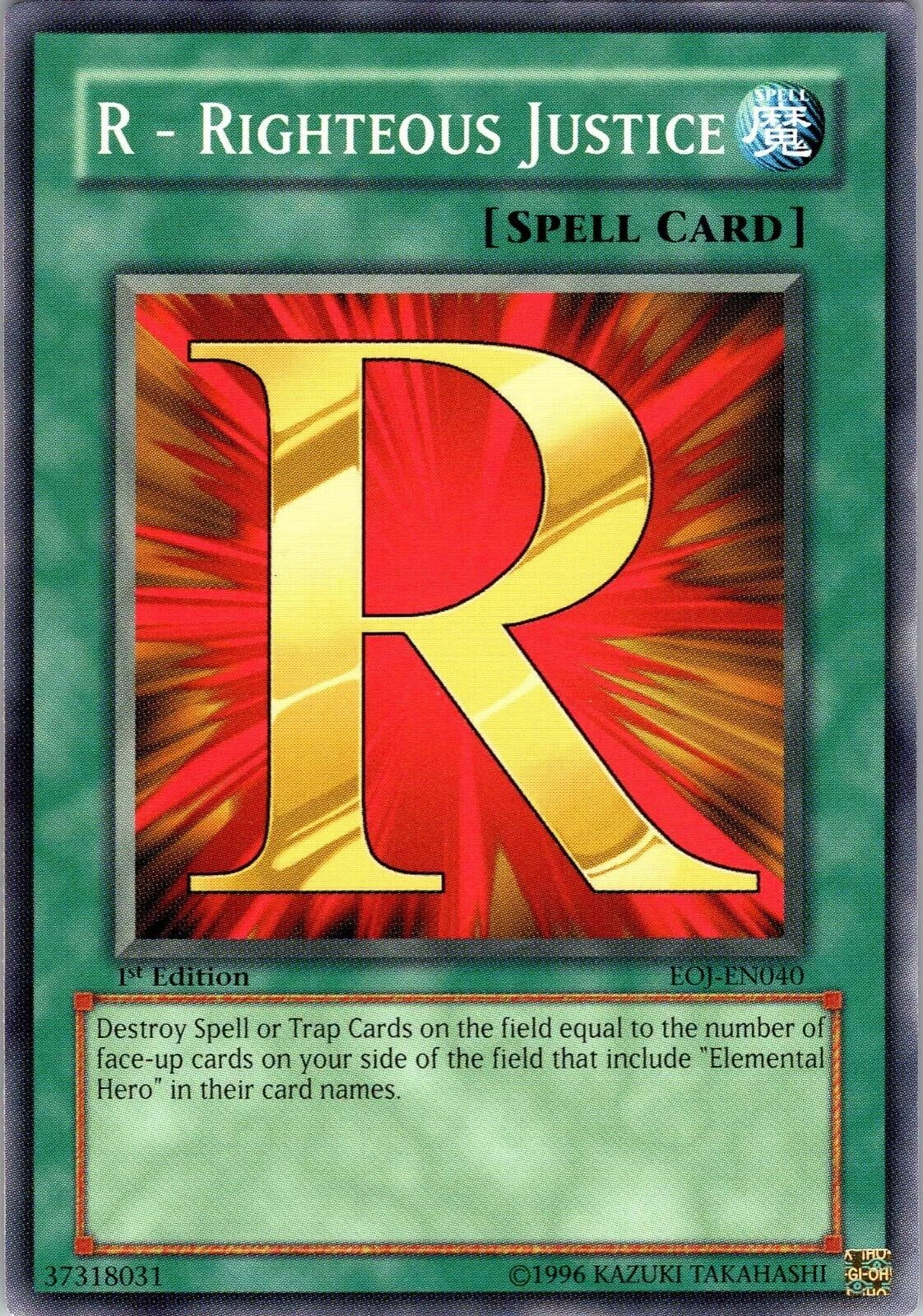 R - Righteous Justice (40) - YuGiOh Single