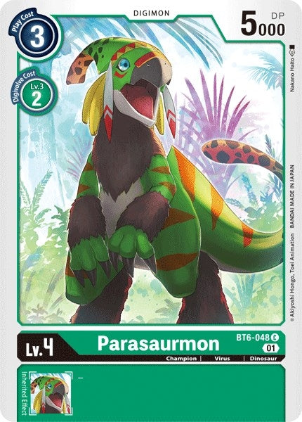 Parasaurmon (6048) [BT06] - Digimon Card Game Single