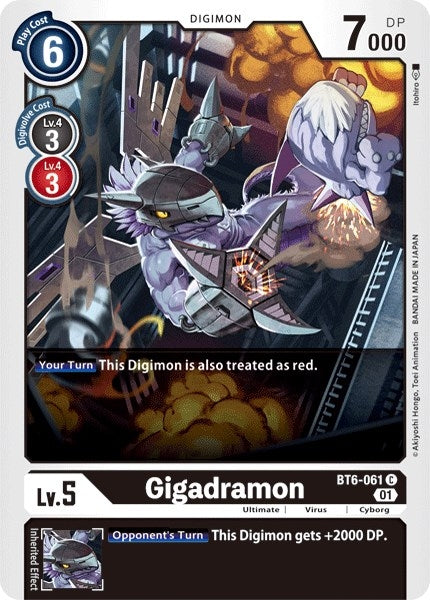 Gigadramon (6061) [BT06] - Digimon Card Game Single