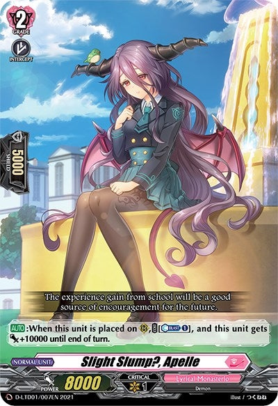 Slight Slump? Apelle (1007) [D-LTD01] - Cardfight Vanguard Single