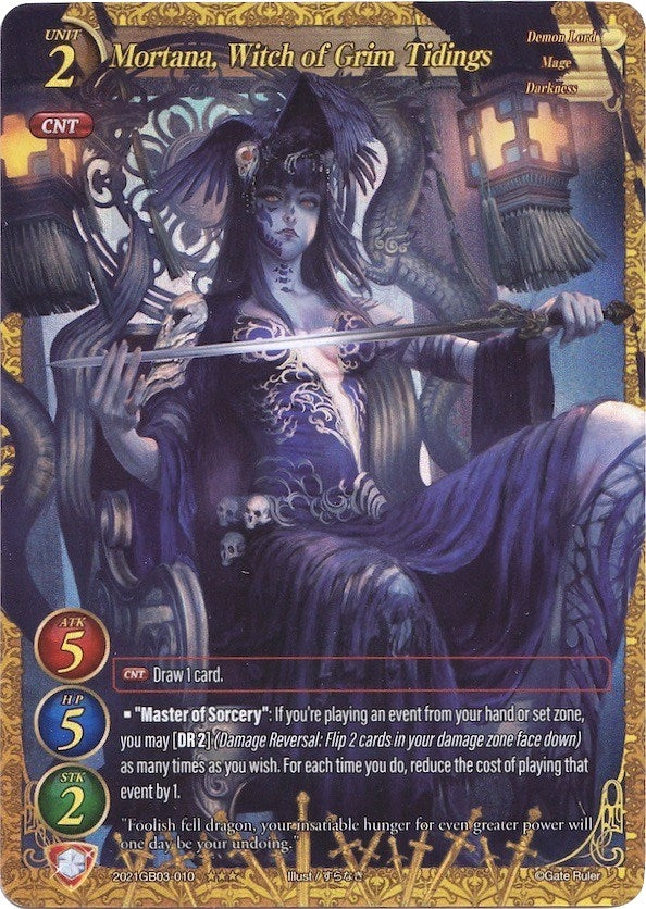 Mortana Witch of Grim Tidings (Extended Art) (2021) [GB03] - Gate Ruler Single