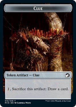 Clue (16) // Vampire (014) Double-sided Token (0) [MID] - MTG Single