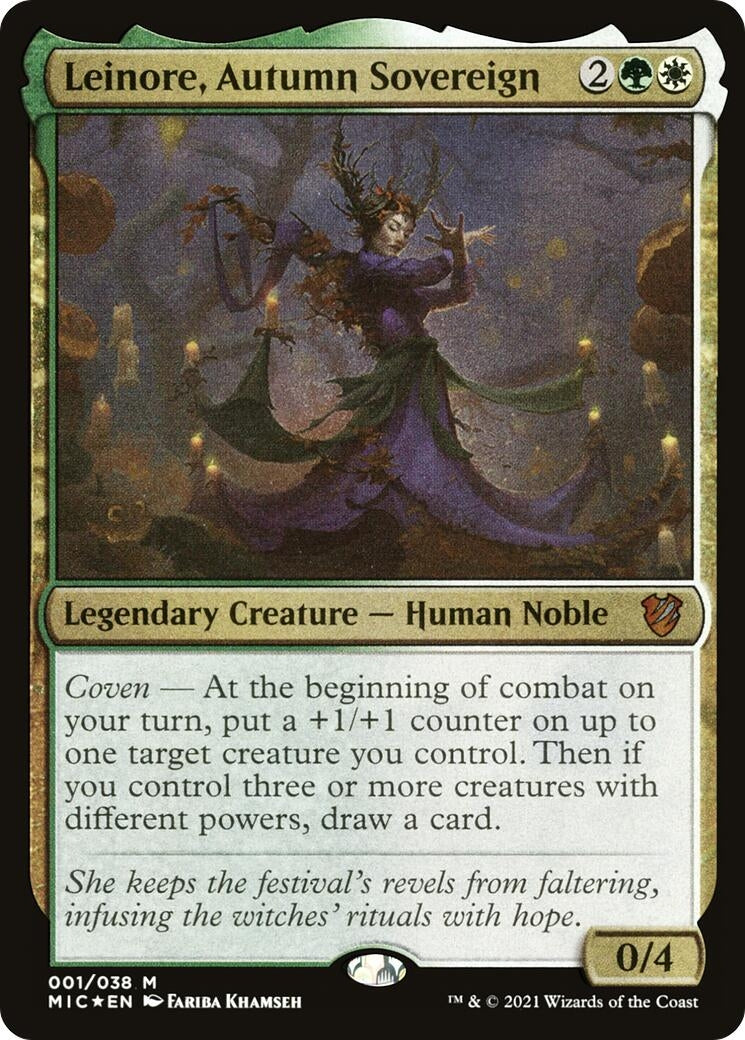 Leinore Autumn Sovereign (Display Commander) - Thick Stock (1) [MIC] - MTG Single