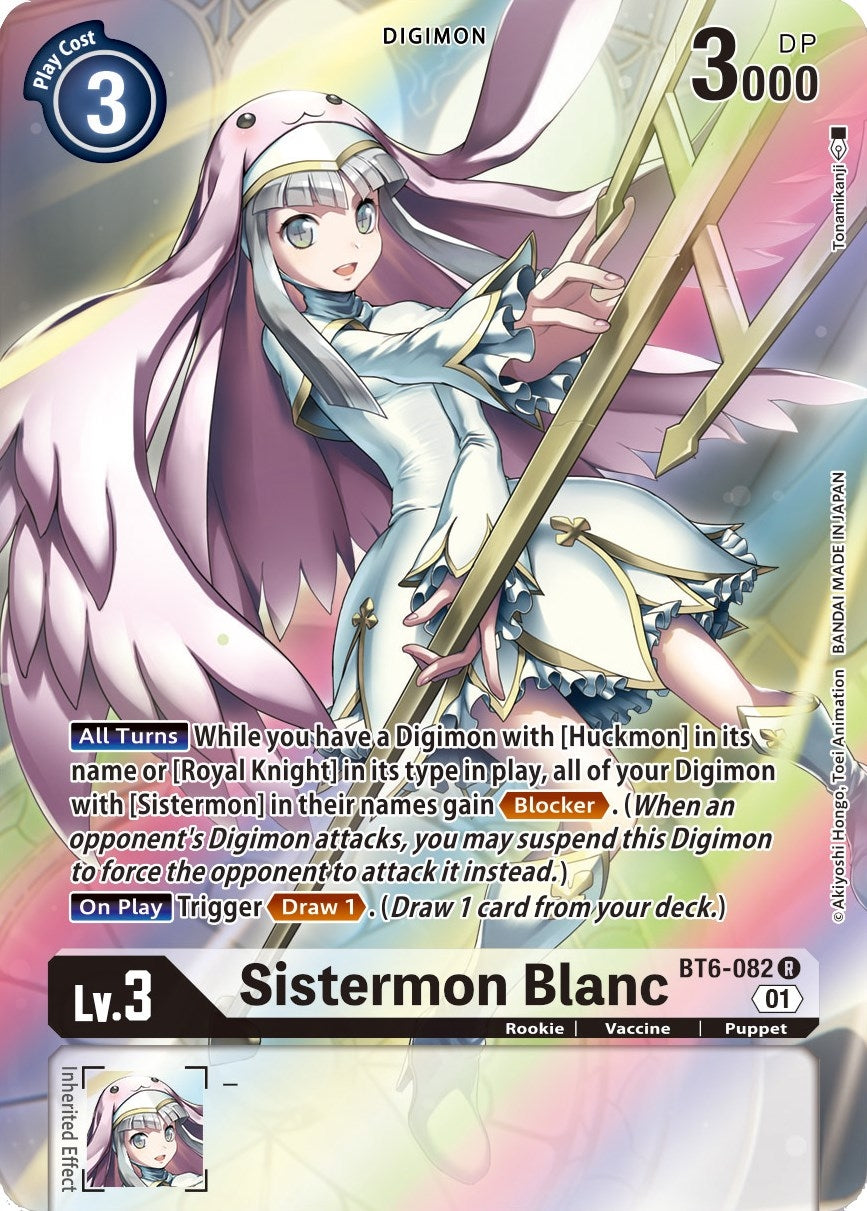 Sistermon Blanc (Alternate Art) (6082) [BT06] - Digimon Card Game Single