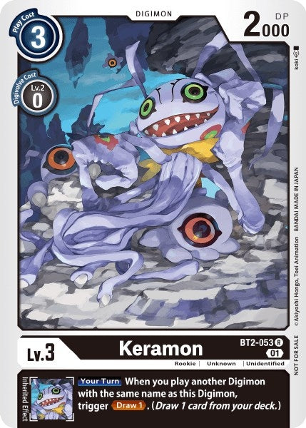 Keramon - BT2-053 (Tamer Party Vol. 3 Promo) (2053) [BT01-03] - Digimon Card Game Single
