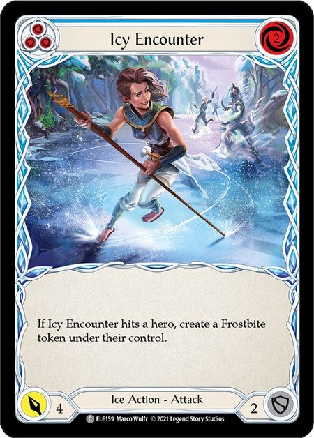Icy Encounter (Blue) (159) [ELE] - Flesh and Blood TCG Single