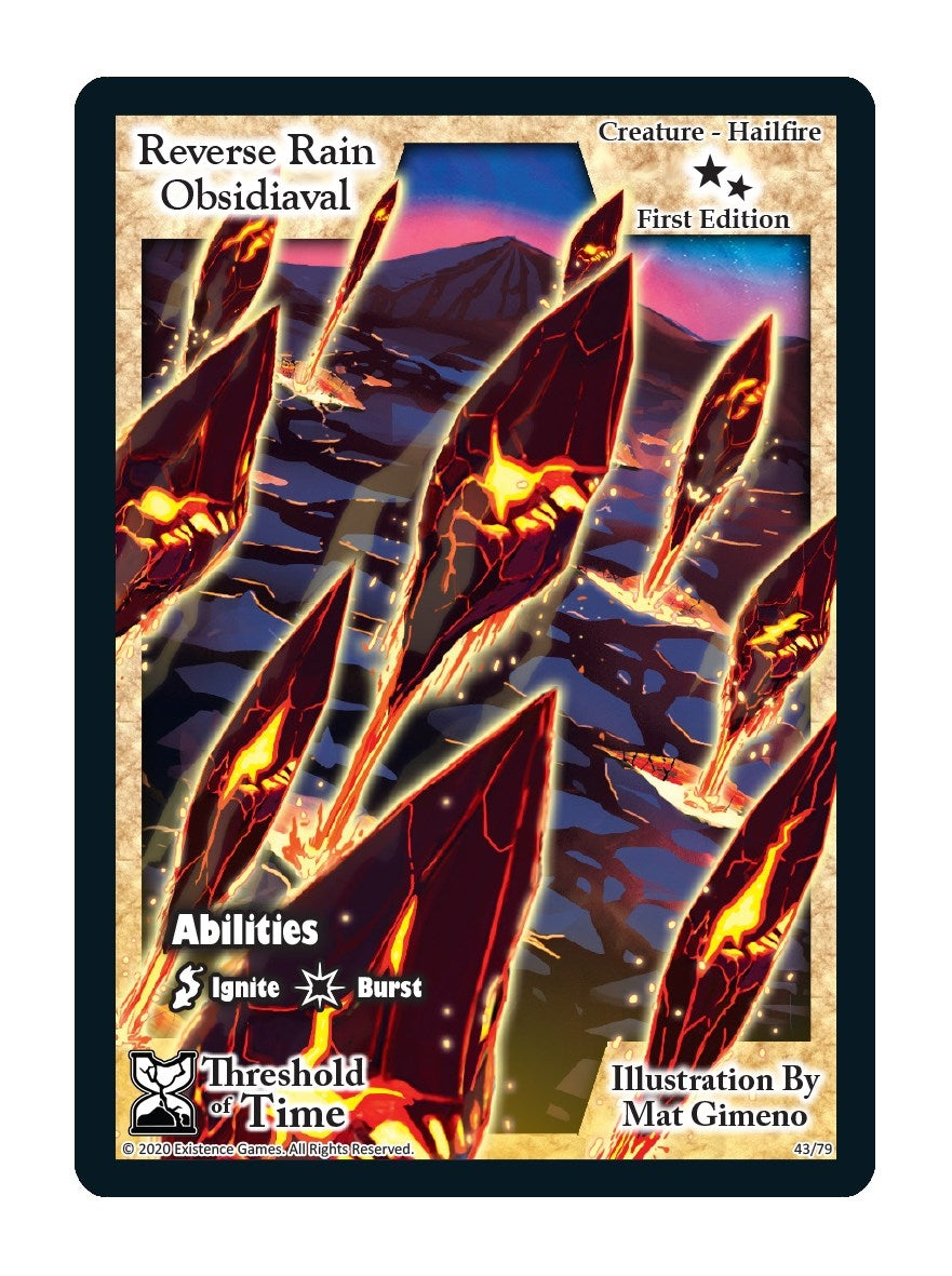Reverse Rain Obsidiaval (43) [TOT] - Exodus TCG Single