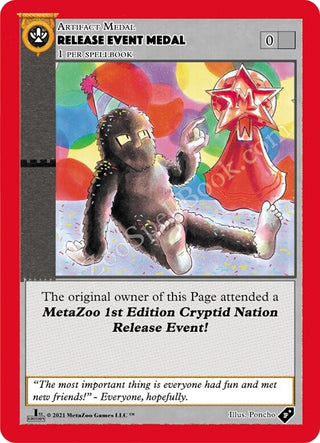 Release Event Medal (Cryptid Nation) (MEDALS) - MetaZoo Single